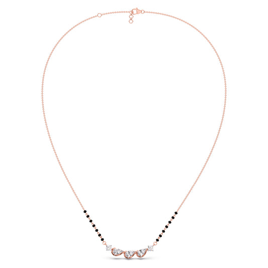 Triple Pear Diamond Mangalsutra