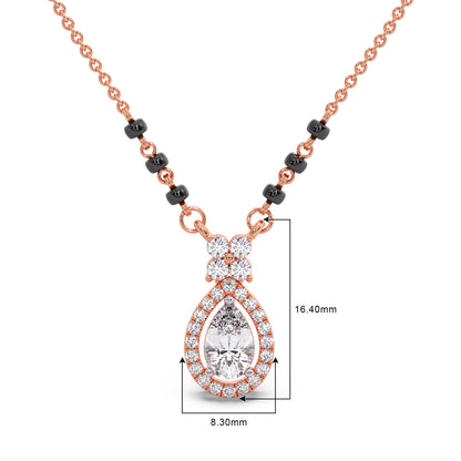 Peardrop Diamond Mangalsutra