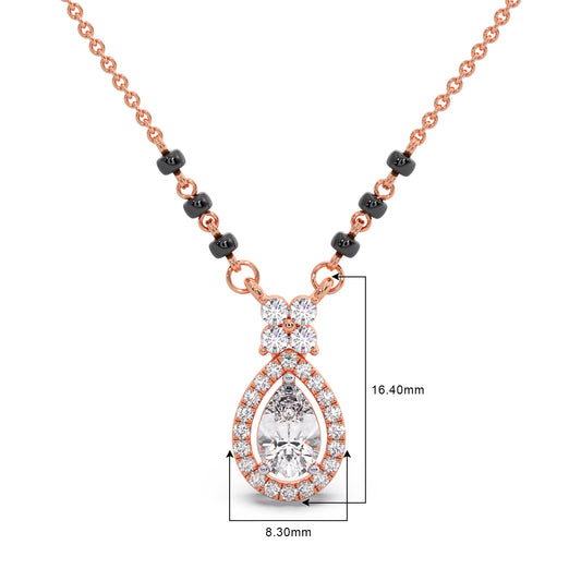 Peardrop Diamond Mangalsutra