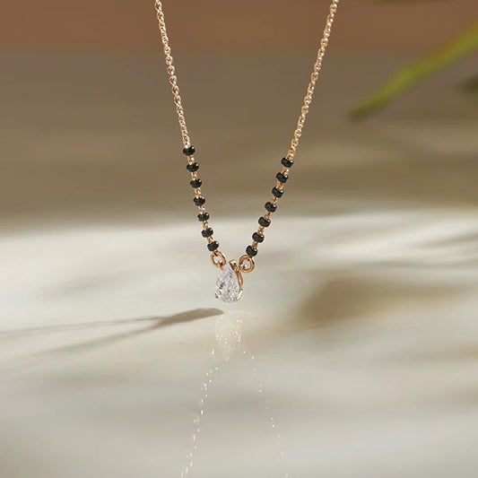 Pear Drop Multi-Cut Diamond Mangalsutra