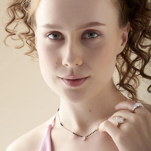 Pear Drop Multi-Cut Diamond Mangalsutra