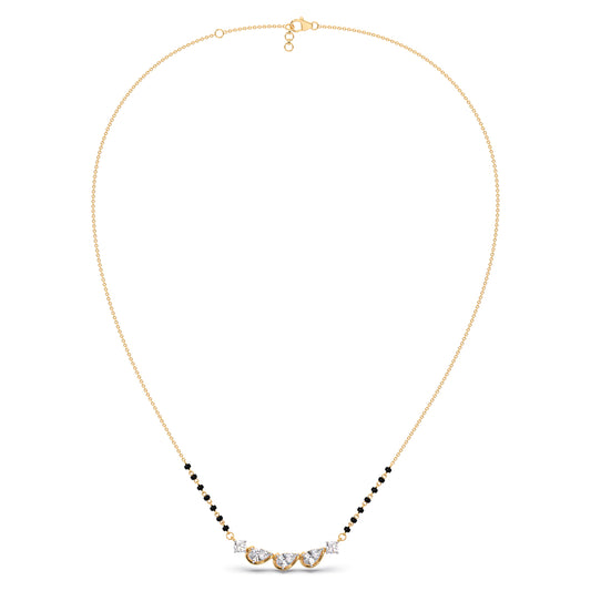 Triple Pear Diamond Mangalsutra