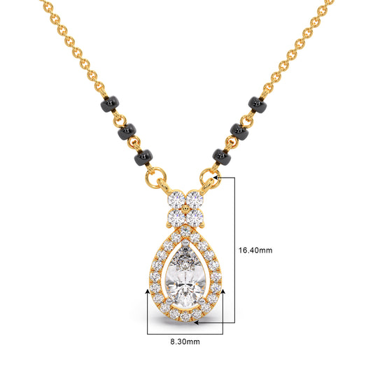 Peardrop Diamond Mangalsutra