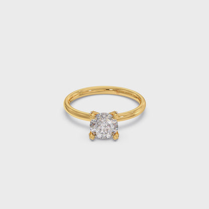 1.31 cts Round Brilliant Solitaire Ring