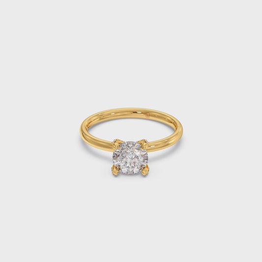 1.31 cts Round Brilliant Solitaire Ring