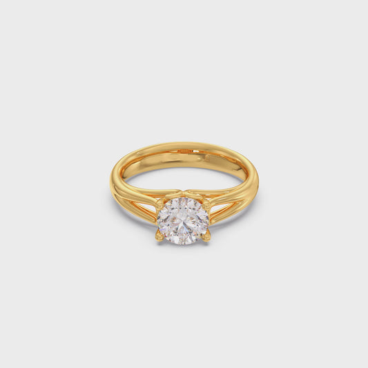 Four Prong Round Solitaire Ring 7.50mm