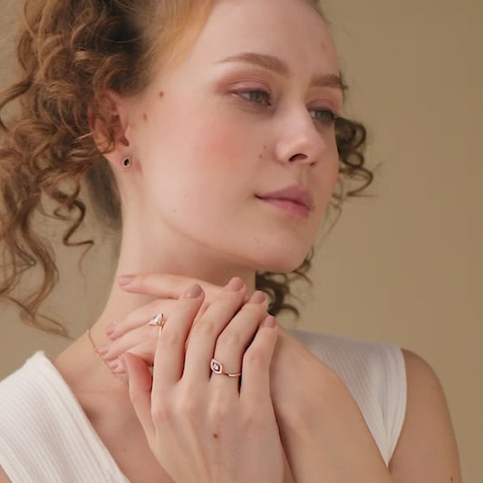 Twist Marquise-Cut Diamond Ring