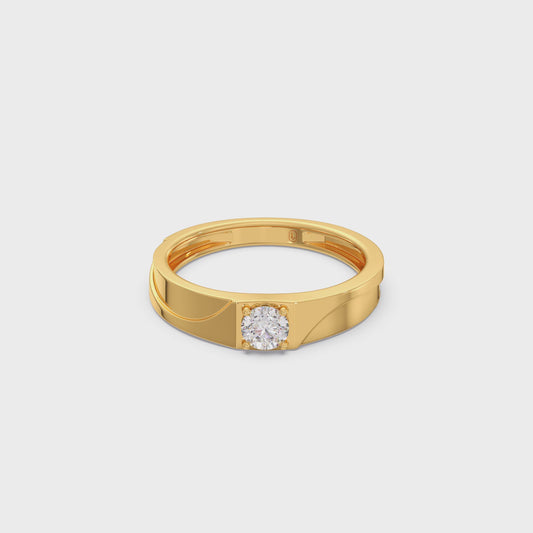 Men’s Classic Single Stone Band