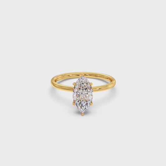 Classic Marquise Shape Engagement Ring - 1.50 Cts