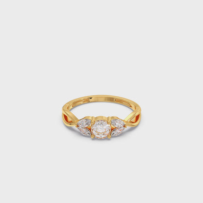 Twisted Vine Diamond Ring
