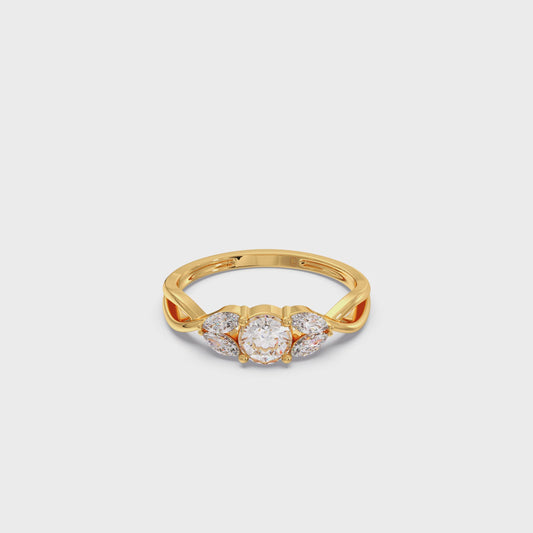 Twisted Vine Diamond Ring